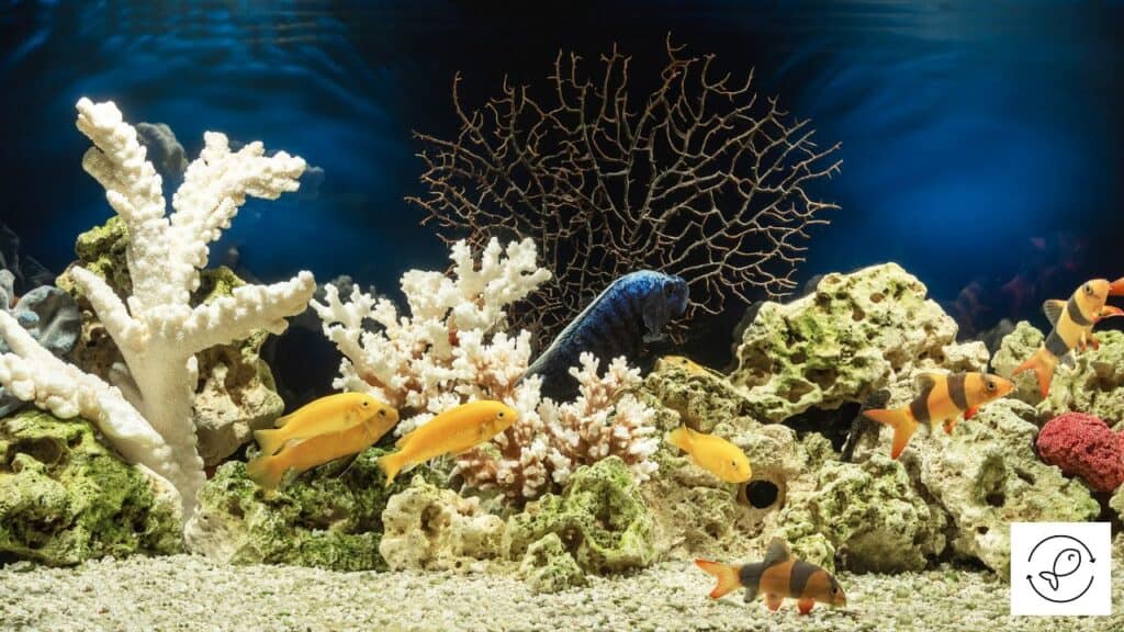 Aquascape of an aquarium