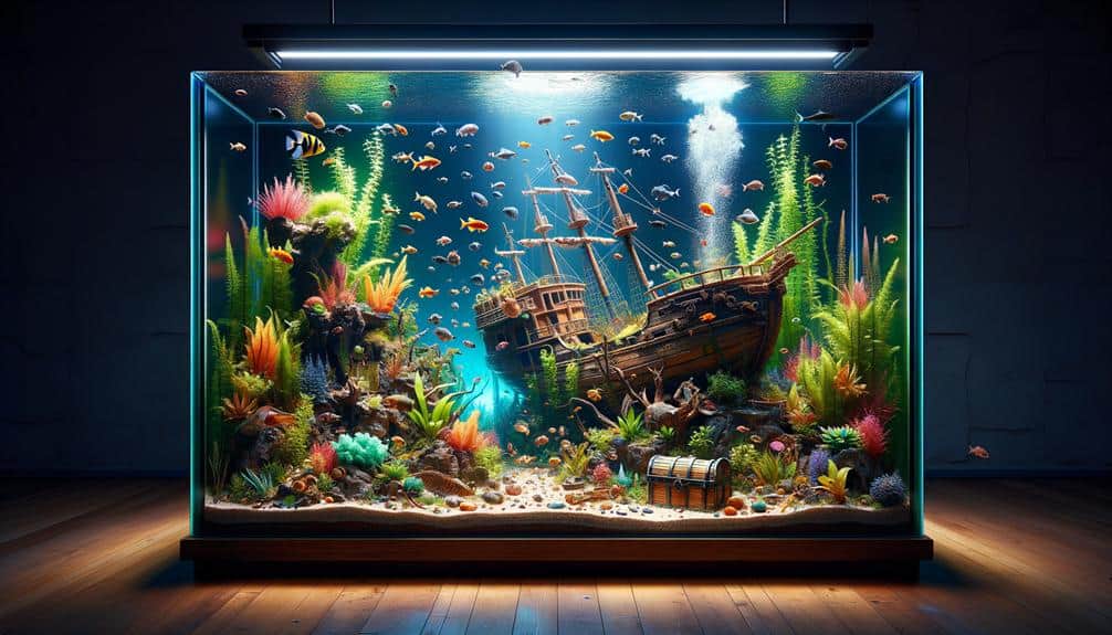 top fish tank decor